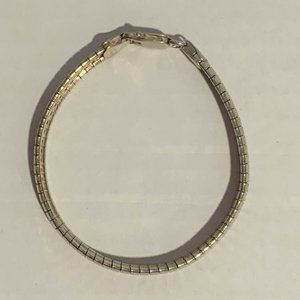Italy Sterling Silver Omega 7" Bracelet 11.5 Grams